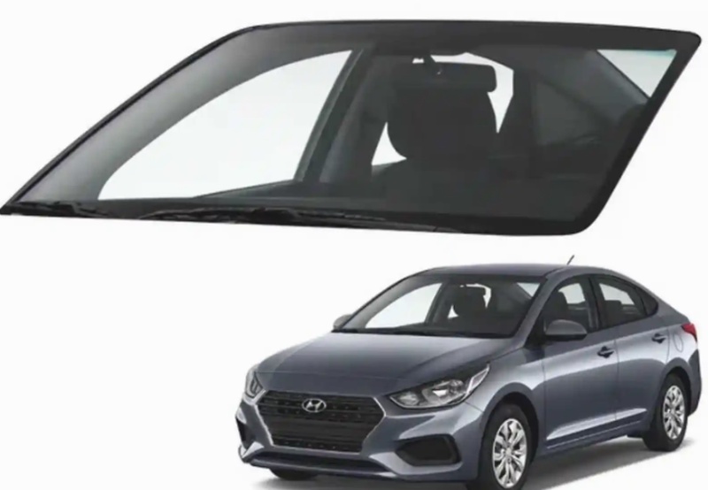 Лобовое стекло на Hyundai Solaris 2017